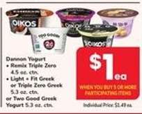 Dannon yogurt