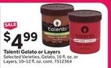 Talenti Gelato or Layers