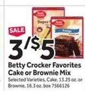 Betty Crocker Favorites Cake or Brownie Mix