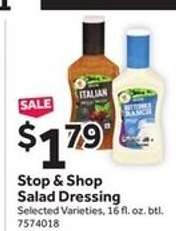 Stop & Shop Salad Dressing