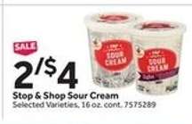 Stop & Shop Sour Cream