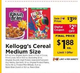 Kellogg's Cereal Medium Size