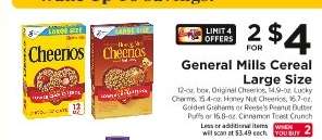 General Mills Cereal Large Size