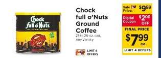 Chock full O'Nuts Ground Coffee