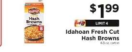 Idahoan Fresh Cut Hash Browns