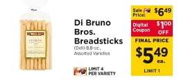 Di Bruno Bros. Breadsticks