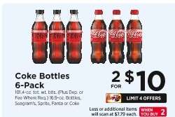 Coke Bottles 6-Pack