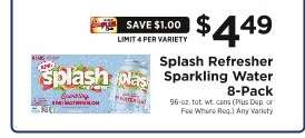 Splash Refresher Sparkling Water 8-Pack