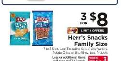 Herr's Snacks Family Size