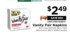 Vanity Fair Napkins