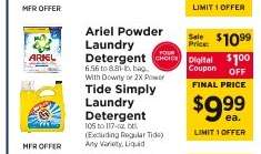 Ariel Powder Laundry Detergent / Tide Simply Laundry Detergent