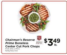 Chairman's Reserve Prime Boneless Center Cut Pork Chops