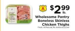 Wholesome Pantry Boneless Skinless Chicken Thighs