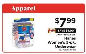 Hanes Women's 5-Pk. Underwear