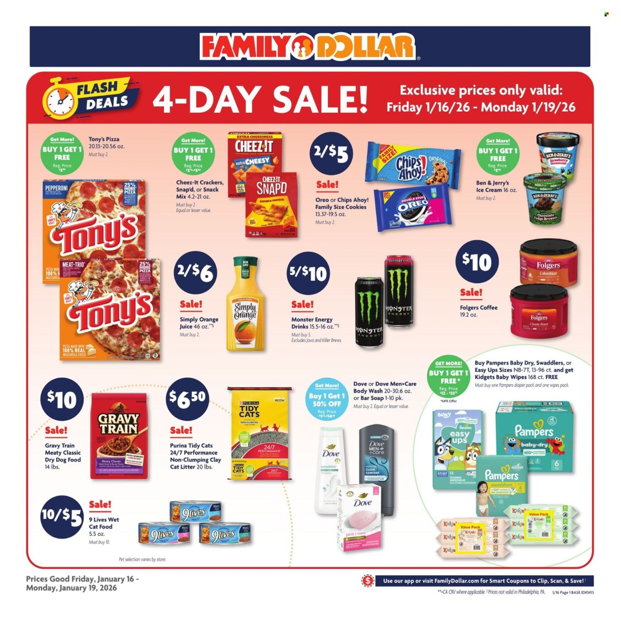 Family Dollar ad - 01/16/2026 - 01/19/2026. Page 1
