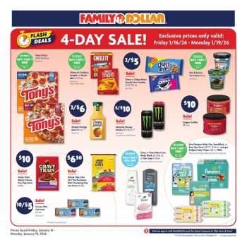 Family Dollar Flyer - 01/16/2026 - 01/19/2026.