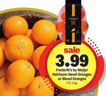 Frederik's by Meijer Heirloom Navel Oranges or Blood Oranges