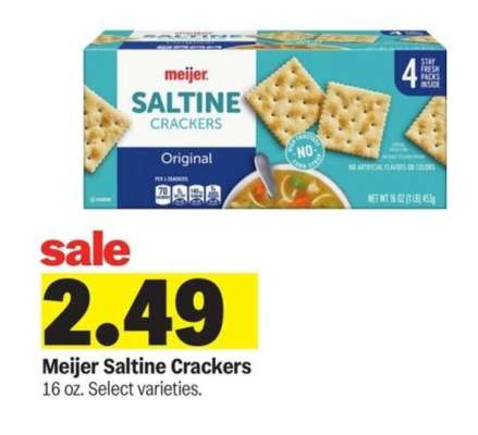 Meijer Saltine Crackers