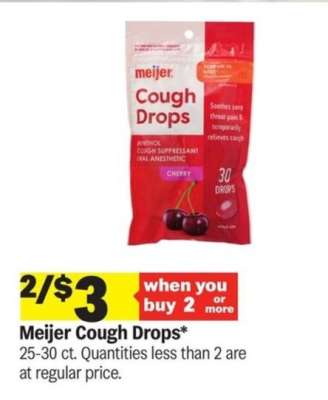 Meijer Cough Drops