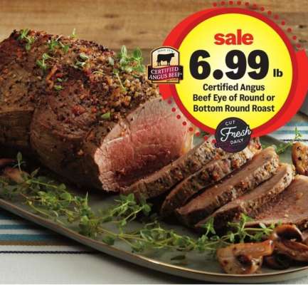 Certified Angus Beef Eye of Round or Bottom Round Roast