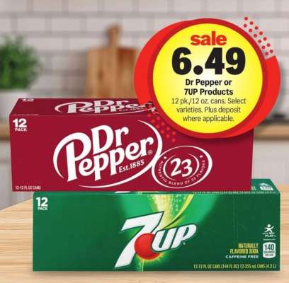 Dr Pepper or 7UP Products