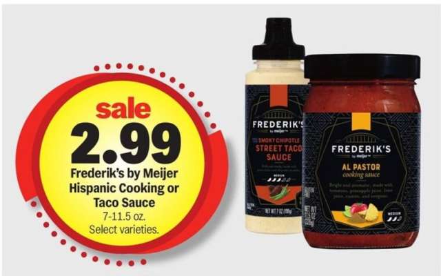 Frederik's by Meijer Hispanic Cooking or Taco Sauce