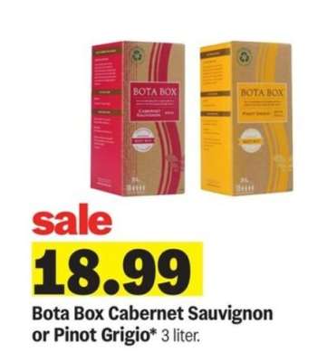Bota Box Cabernet Sauvignon or Pinot Grigio*