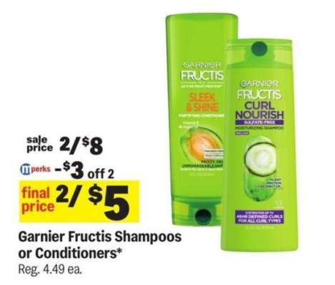 Garnier Fructis Shampoos or Conditioners*