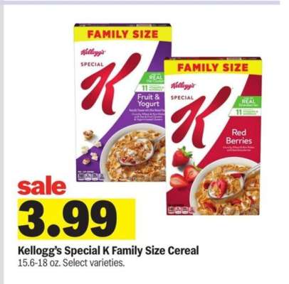 Kellogg's Special K Family Size Cereal