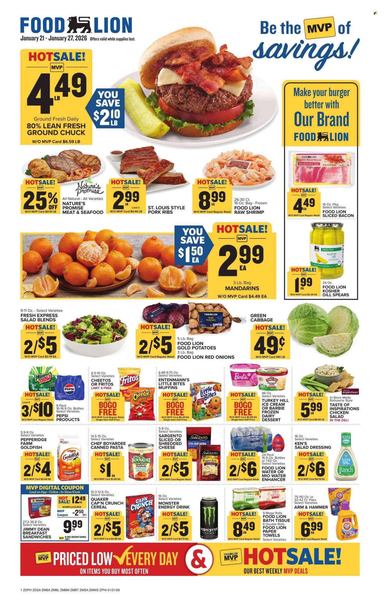 Food Lion ad - 01/21/2026 - 01/27/2026. Page 1