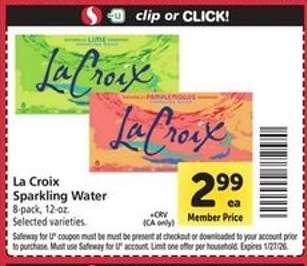 La Croix Sparkling Water