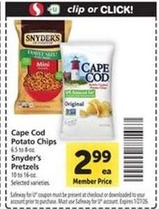 Cape Cod Potato Chips & Snyder's Pretzels