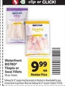 waterfront BISTRO® Tilapia or Swai Fillets