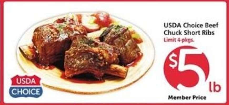 USDA Choice Beef Chuck Short Ribs