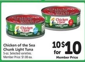 Chicken Of The Sea Chunk Light Tuna