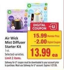 Air Wick Mist Diffuser Starter Kit