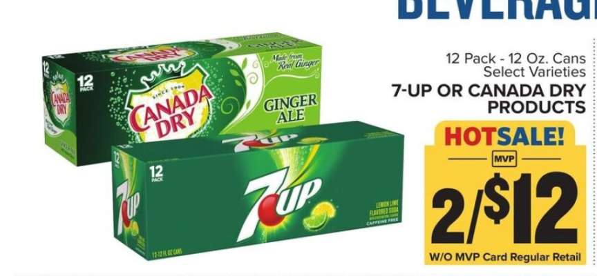 7-UP or Canada Dry Products
