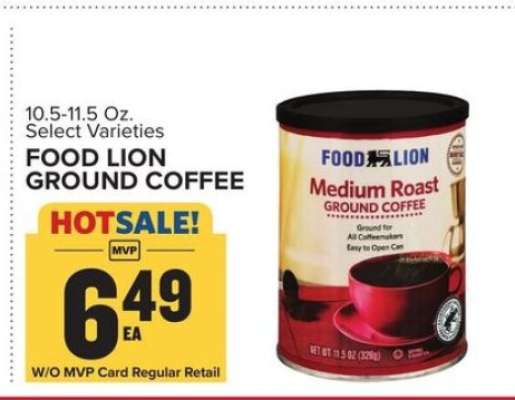 FOOD LION GROUND COFFEE