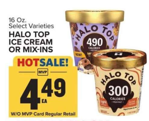 Halo Top Ice Cream or Mix-Ins