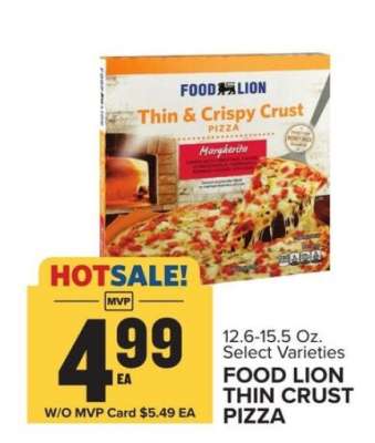 FOOD LION THIN CRUST PIZZA