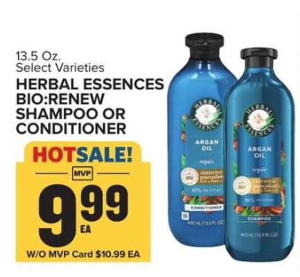 Herbal Essences bio:renew Shampoo or Conditioner*