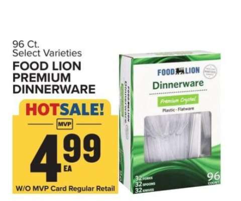 Food Lion Premium Dinnerware