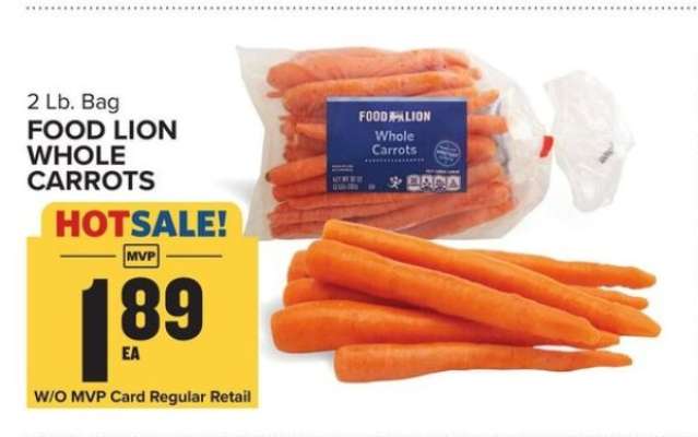 Food Lion Whole Carrots