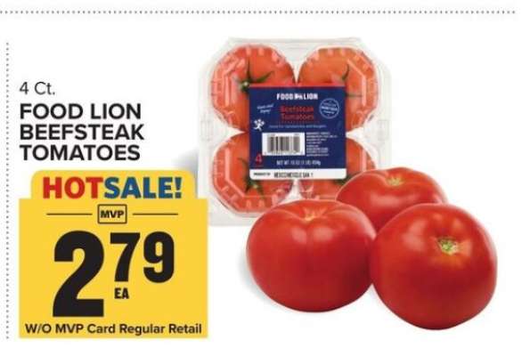 FOOD LION BEEFSTEAK TOMATOES