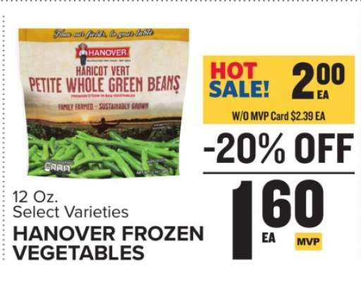 HANOVER FROZEN VEGETABLES