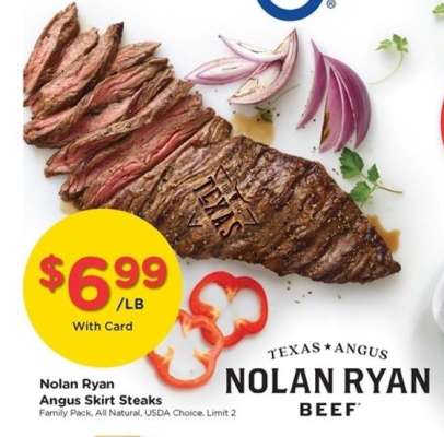 Nolan Ryan Angus Skirt Steaks