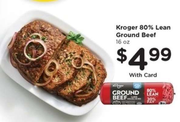 Kroger 80% Lean Ground Beef