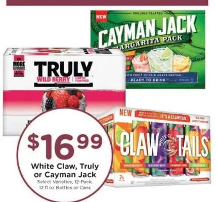 White Claw, Truly or Cayman Jack