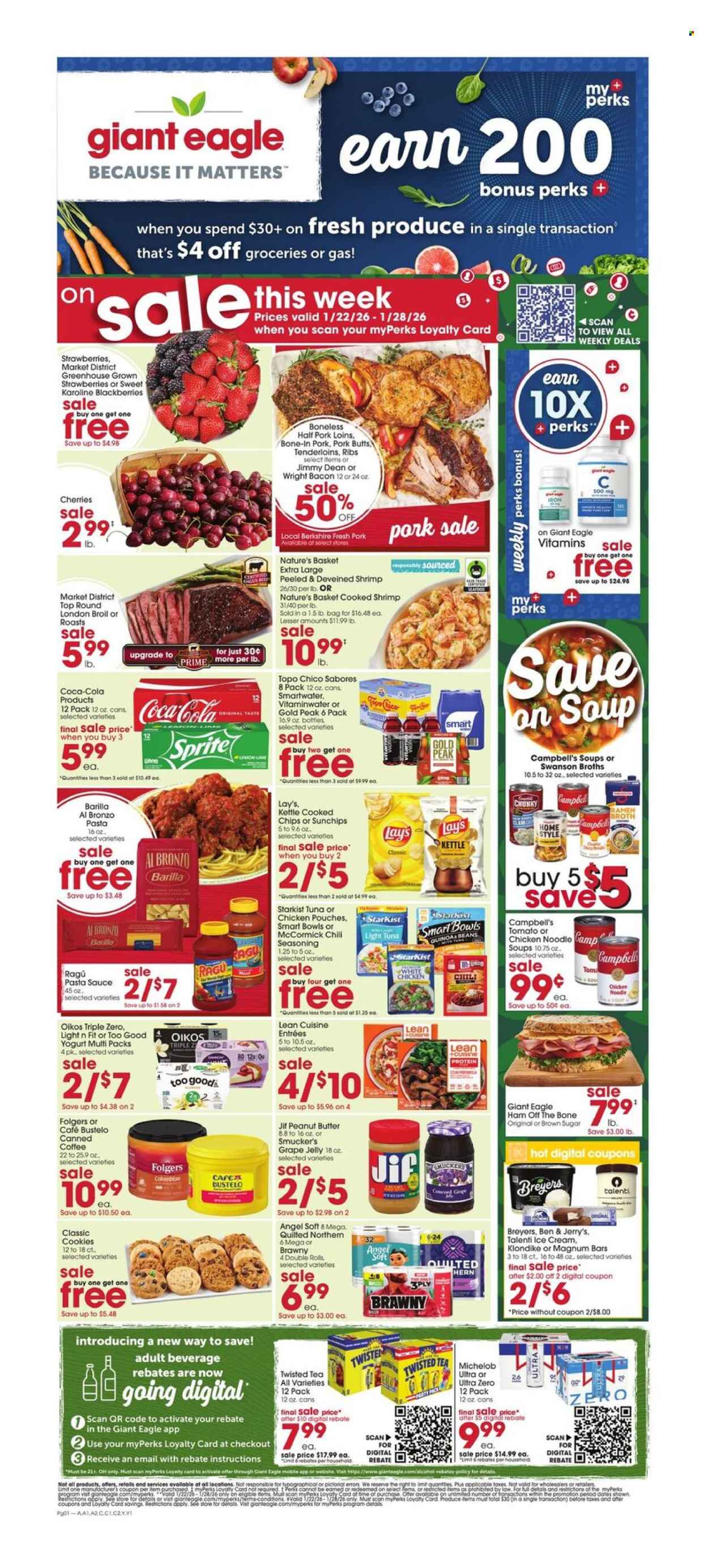Giant Eagle ad - 01/22/2026 - 01/28/2026. Page 1