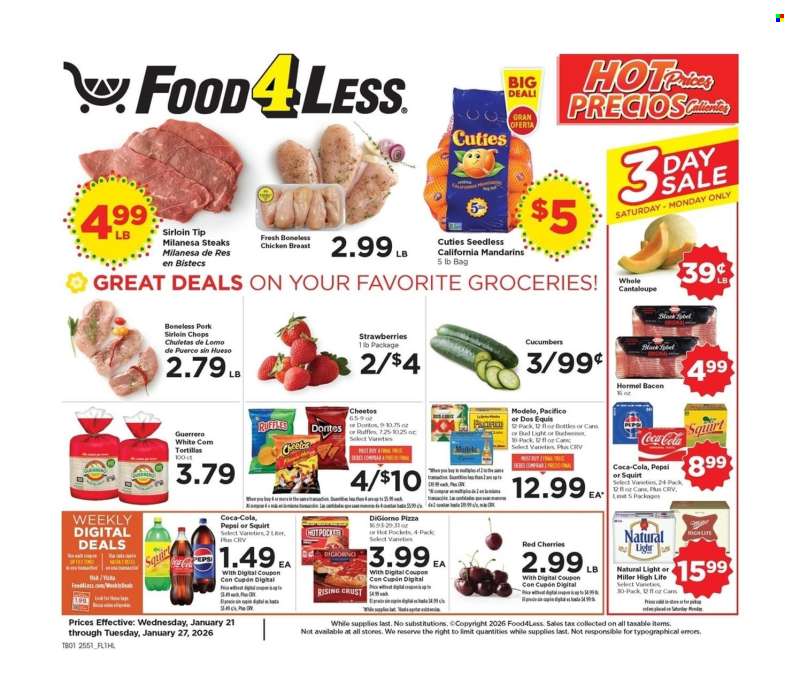 Food 4 Less Flyer - 01/21/2026 - 01/27/2026.